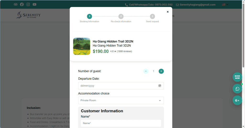 how to book the ha giang loop