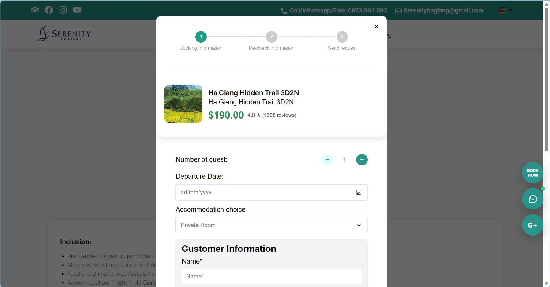 how to book the ha giang loop