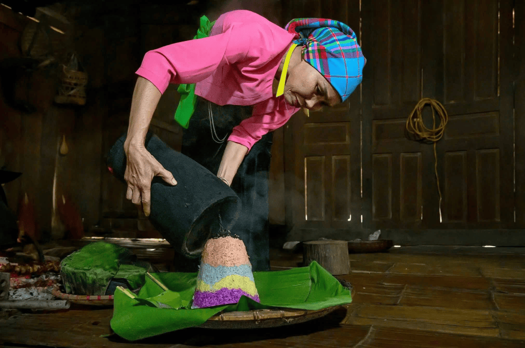 ha giang food - five-color sticky rice