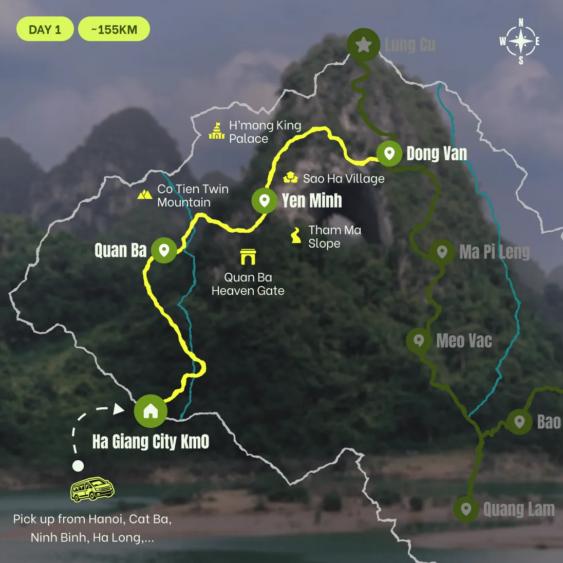 Route map, D0: (Optional)